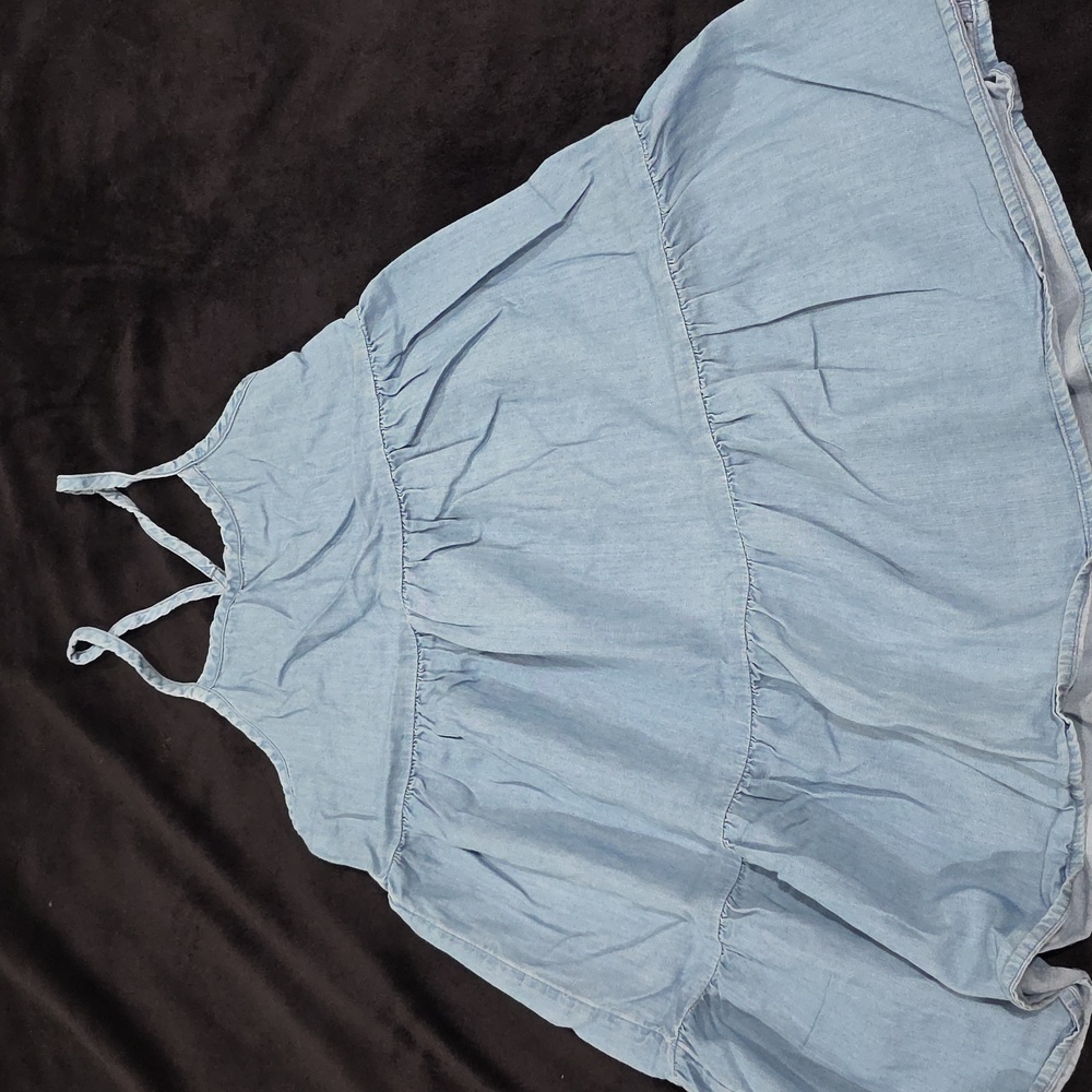 GAP Sky Blue Casual Dress Size: M AGE:6